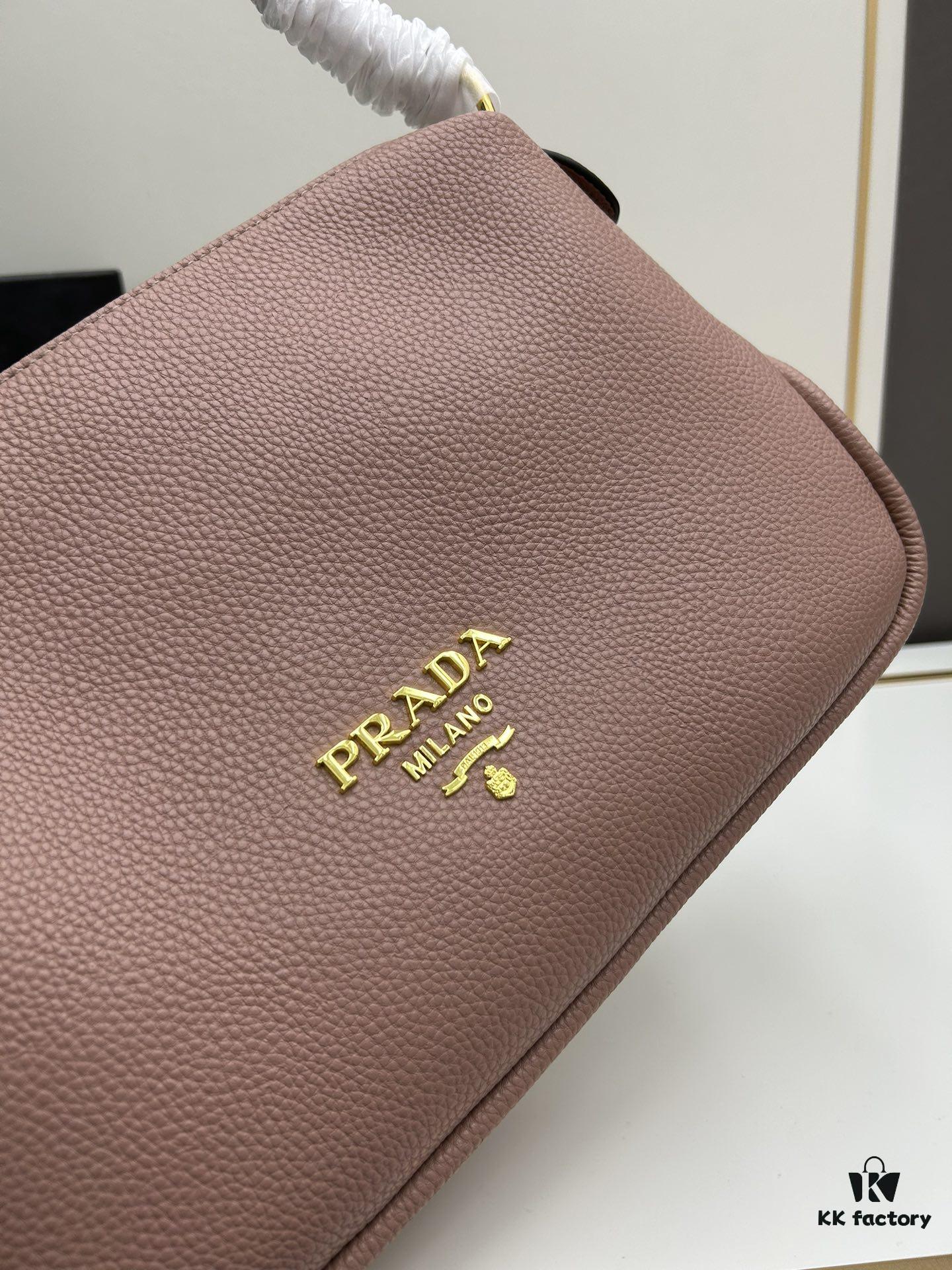 PRADA - Bestseller Recommendation: Fashionable Casual Style, Newest Imported Coarse Crocodile-Textured Calfskin with Original Hardware