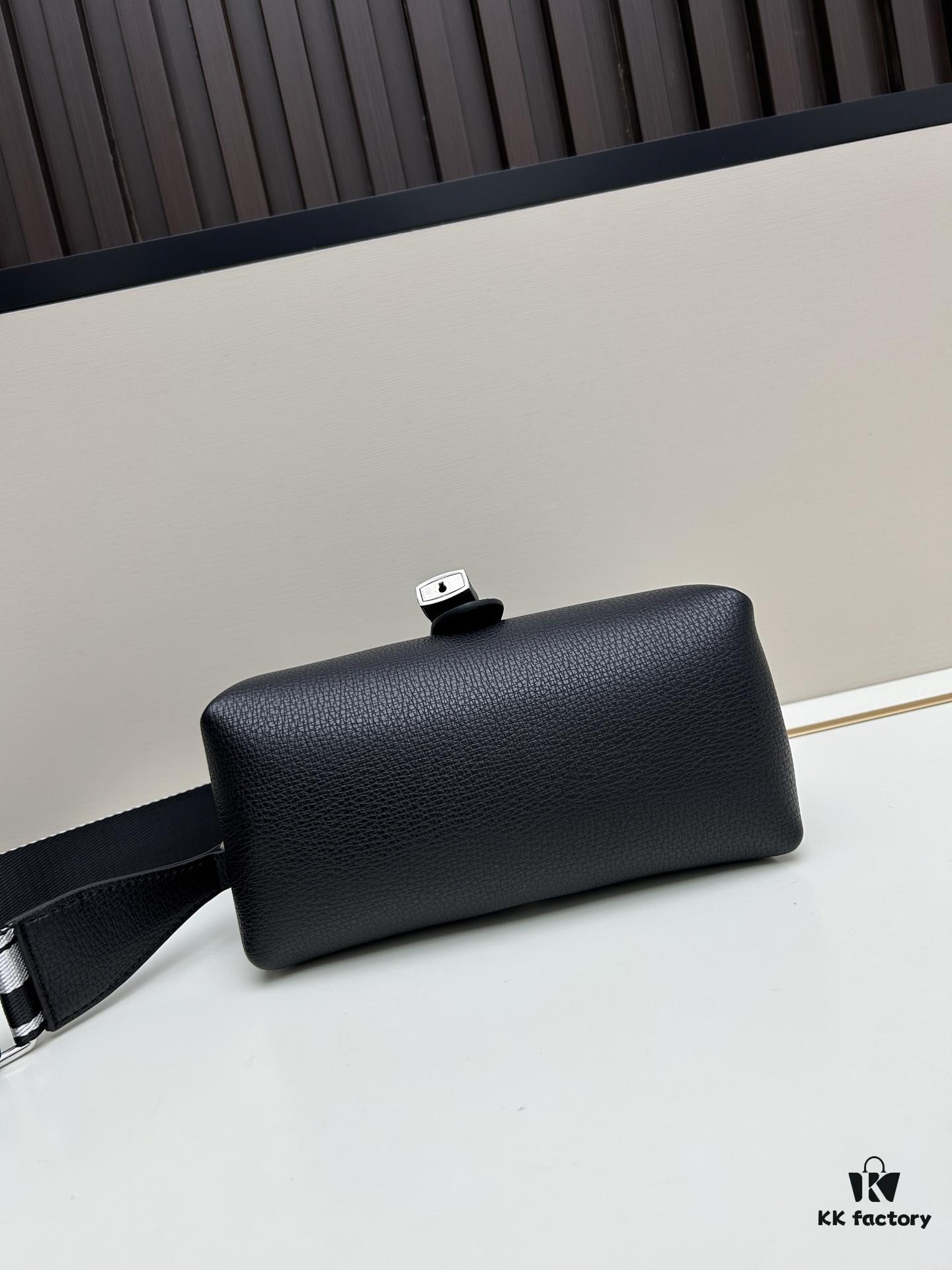 Exclusive Launch - High-Quality Prada-Style Flip Top Bag, Bestselling Clutch with Dual Shoulder Straps, Genuine Deer-Grain Calfskin, 2025 Fashion Trend All-Season Women's Bag