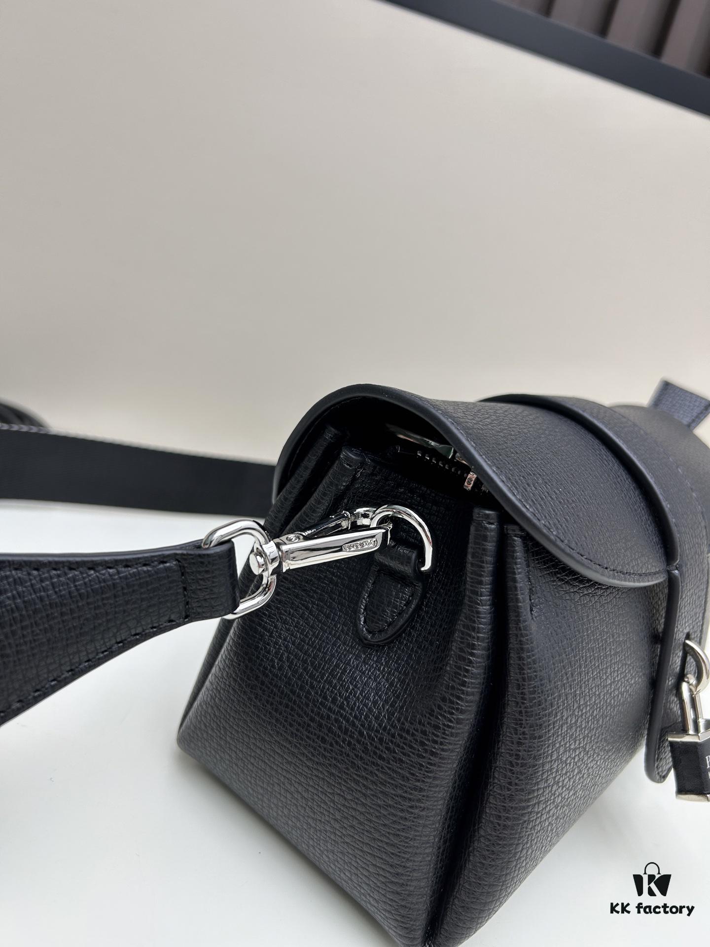 Exclusive Launch - High-Quality Prada-Style Flip Top Bag, Bestselling Clutch with Dual Shoulder Straps, Genuine Deer-Grain Calfskin, 2025 Fashion Trend All-Season Women's Bag