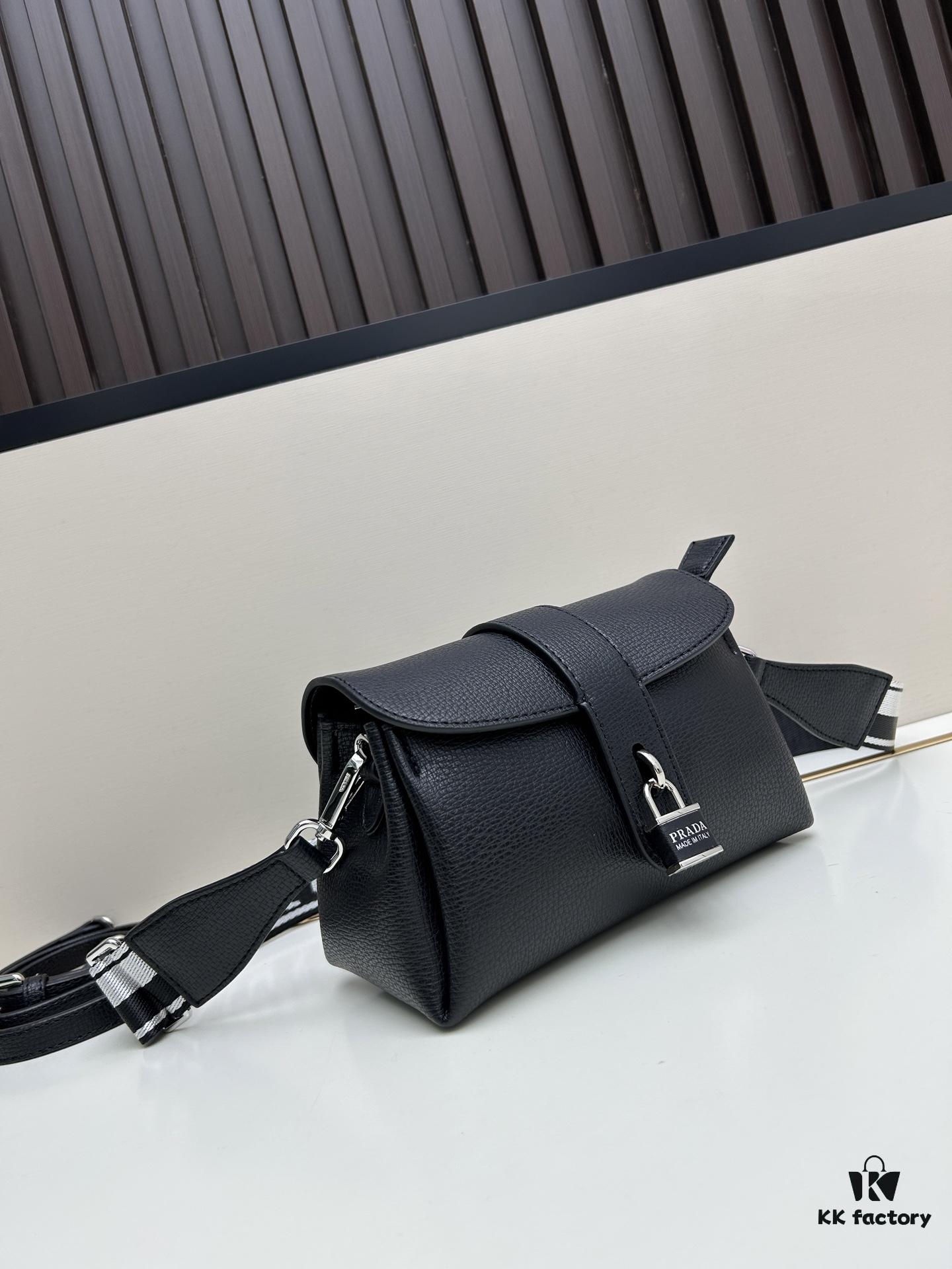 Exclusive Launch - High-Quality Prada-Style Flip Top Bag, Bestselling Clutch with Dual Shoulder Straps, Genuine Deer-Grain Calfskin, 2025 Fashion Trend All-Season Women's Bag