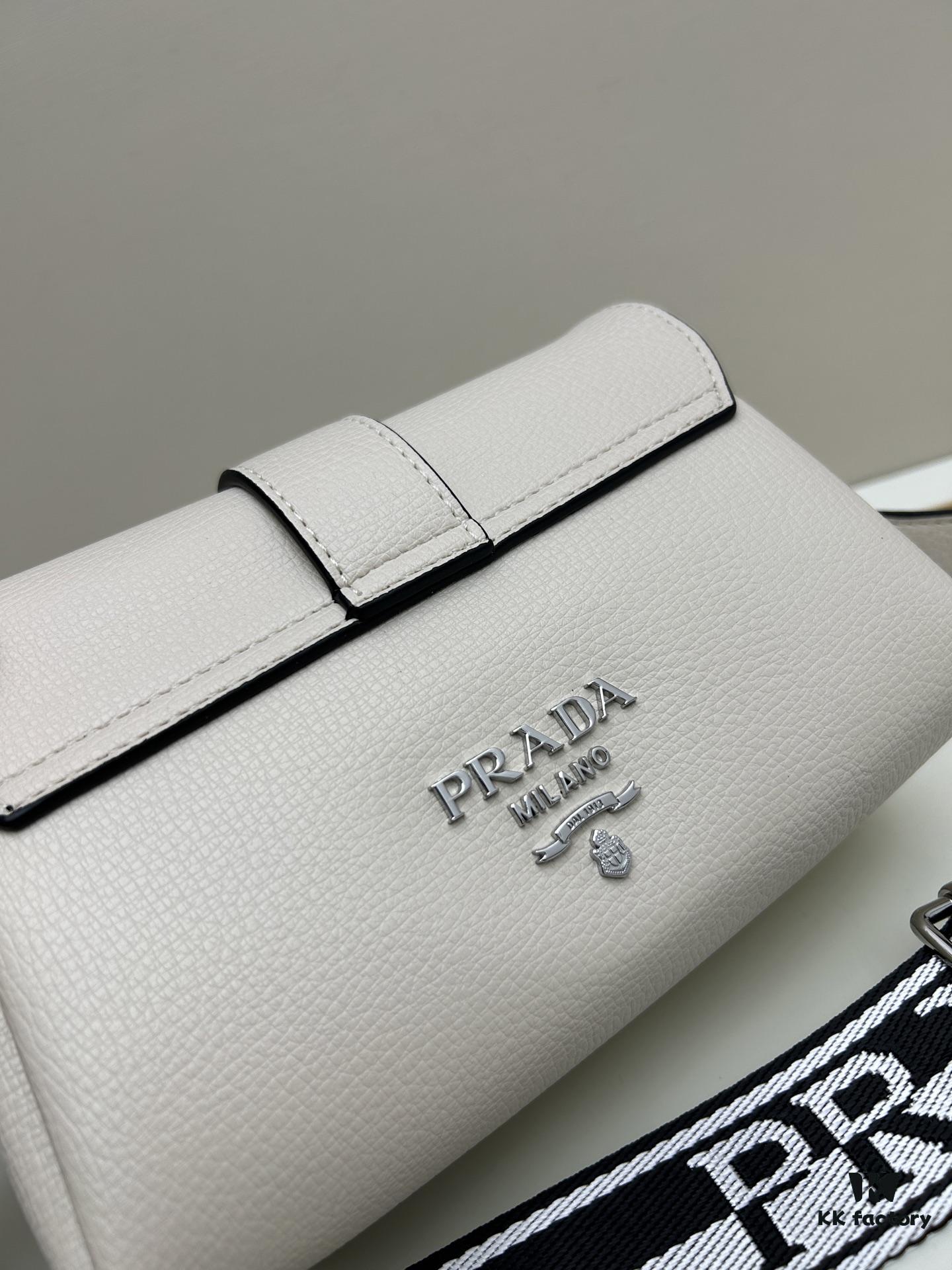 Exclusive Launch - High-Quality Prada-Style Flip Top Bag, Bestselling Flap Design with Dual Shoulder Straps, Genuine Deer-Grain Calfskin, 2025 Fashion Trend All-Season Women's Handbag