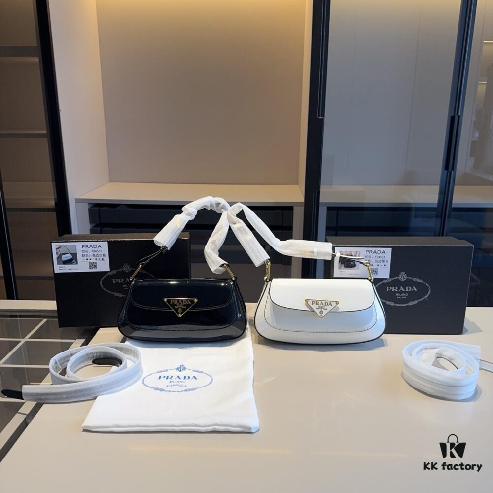 New Arrival 🔜 Upgraded Version🔥 Prada Official Store New Style Crossbody Bag – Shoulder Bag with Long Strap, Celebrity Match! High Attention-Grabbing, Same as Retail Quality, Comparable to Authentic