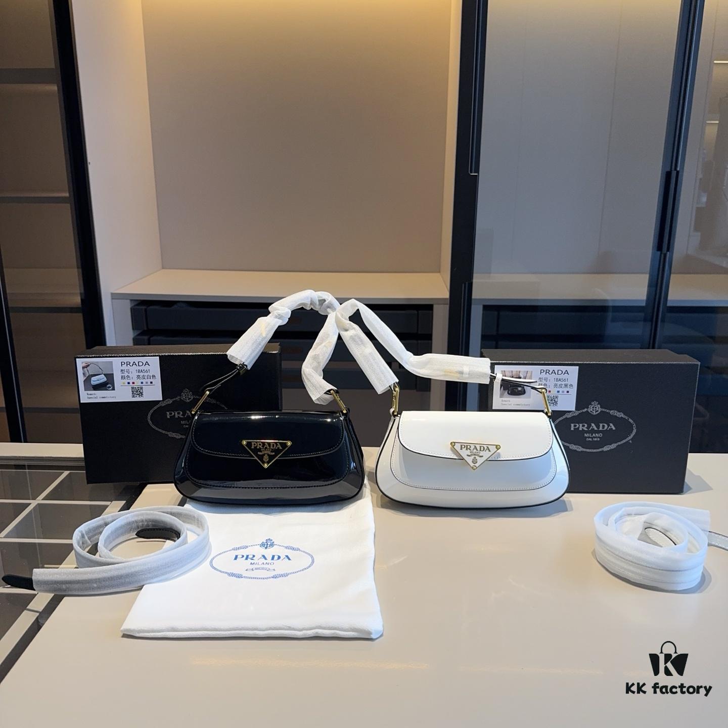 New Arrival 🔜 Upgraded Version🔥 Prada Official Store New Style Crossbody Bag – Shoulder Bag with Long Strap, Celebrity Match! High Attention-Grabbing, Same as Retail Quality, Comparable to Authentic