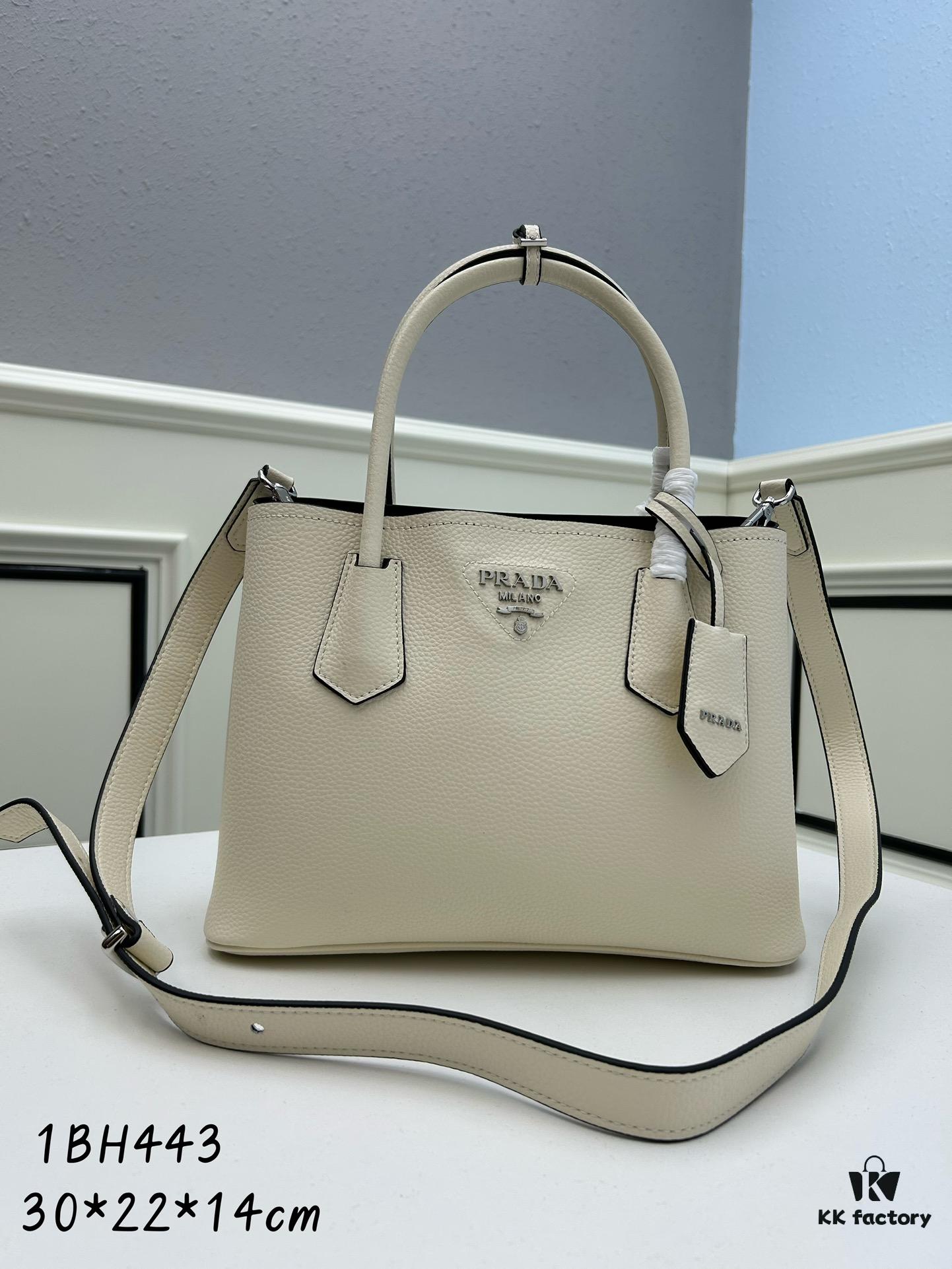 Upgraded Large Size 🌹 PRADA Double Bag New Arrival (Large Version) Exquisite Leather Texture Now Available