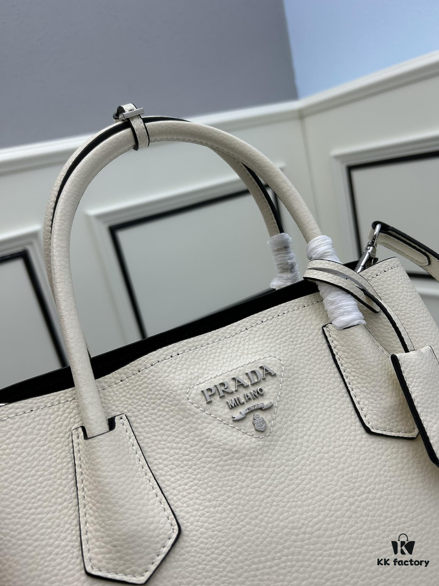 Upgraded Large Size 🌹 PRADA Double Bag New Arrival (Large Version) Exquisite Leather Texture Now Available