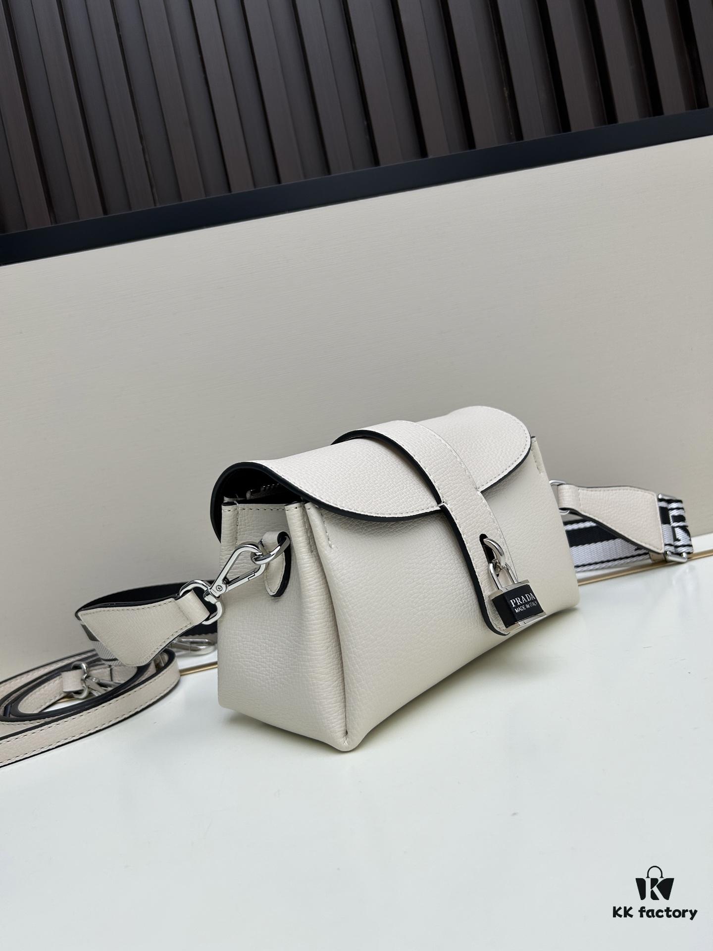 Exclusive Launch - High-Quality Prada-Style Flip Top Bag, Bestselling Flap Design with Dual Shoulder Straps, Genuine Deer-Grain Calfskin, 2025 Fashion Trend All-Season Women's Handbag
