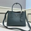 Upgraded Large Size 🌹 PRADA Double Bag Series Shopping Tote, New Arrival (Large Version), Fine Imported Crisply Textured Calfskin Leather