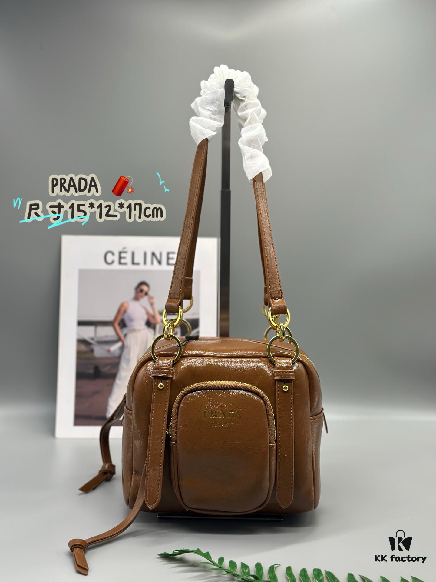 Prada Soft Lux Cube Handbag - New Arrival