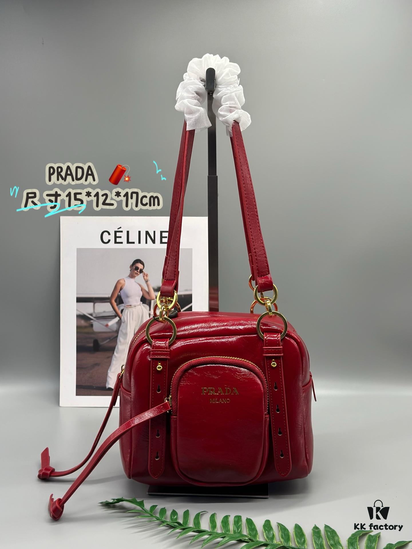 Prada Soft Lux Cube Handbag - New Arrival