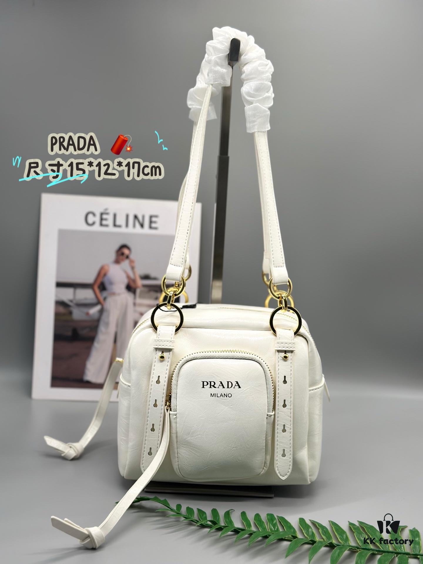 Prada Soft Lux Cube Handbag - New Arrival