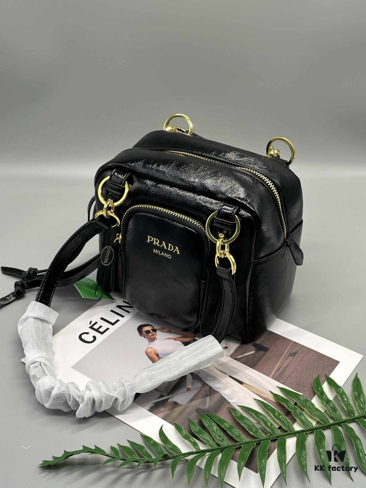 Prada Soft Lux Cube Handbag - New Arrival