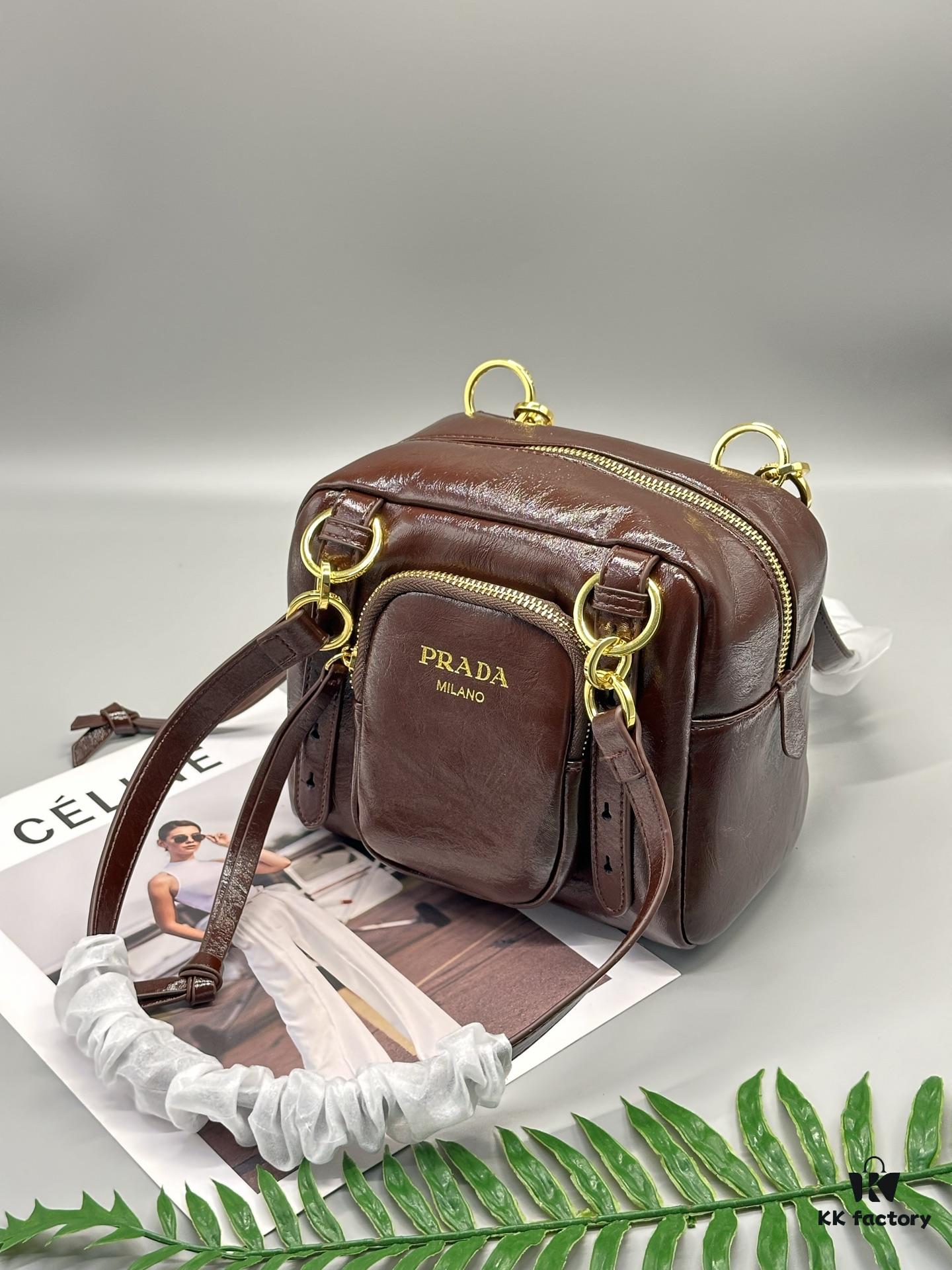 Prada Soft Lux Cube Handbag - New Arrival