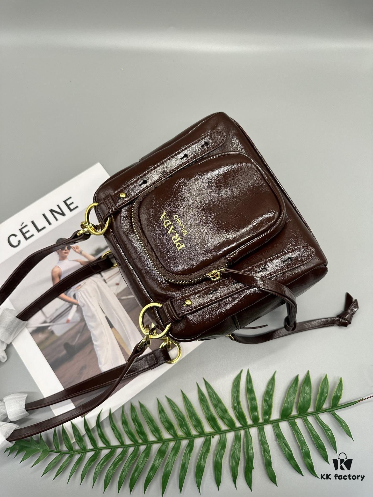 Prada Soft Lux Cube Handbag - New Arrival