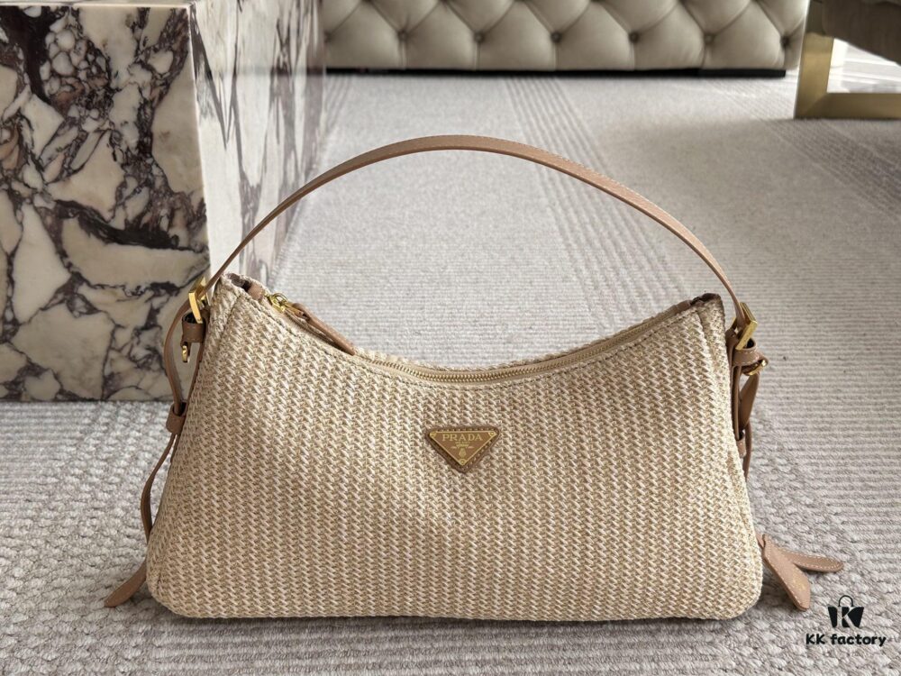 Prada Woven Shopping Tote – A Summer Essential for Every Fashion-Loving Girl