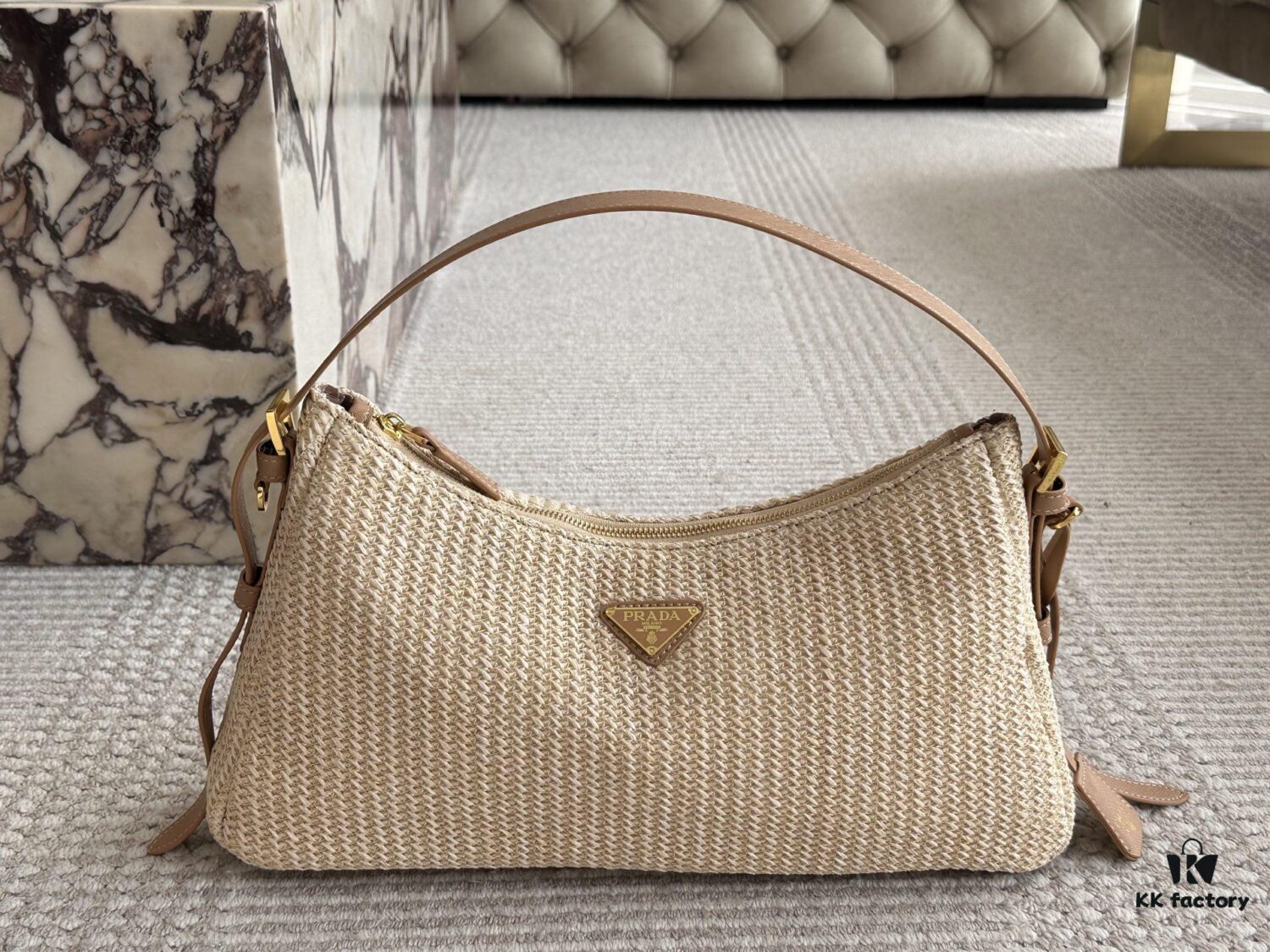 Prada Woven Shopping Tote – A Summer Essential for Every Fashion-Loving Girl