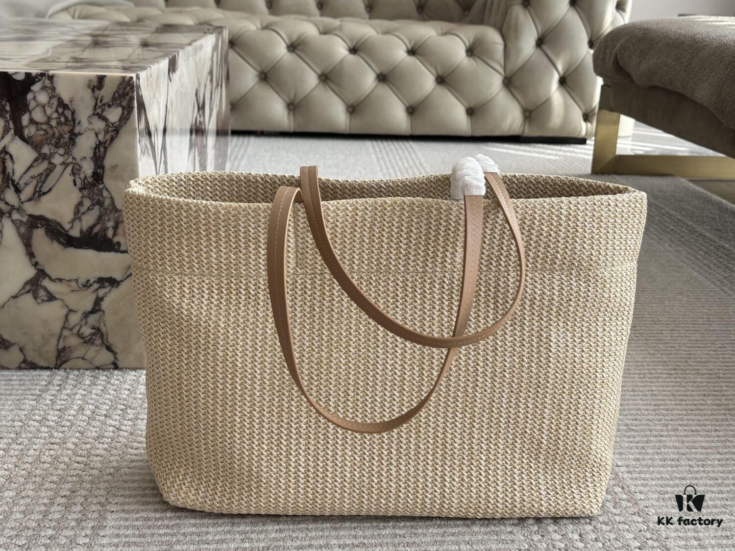 Prada Straw Shopping Bag