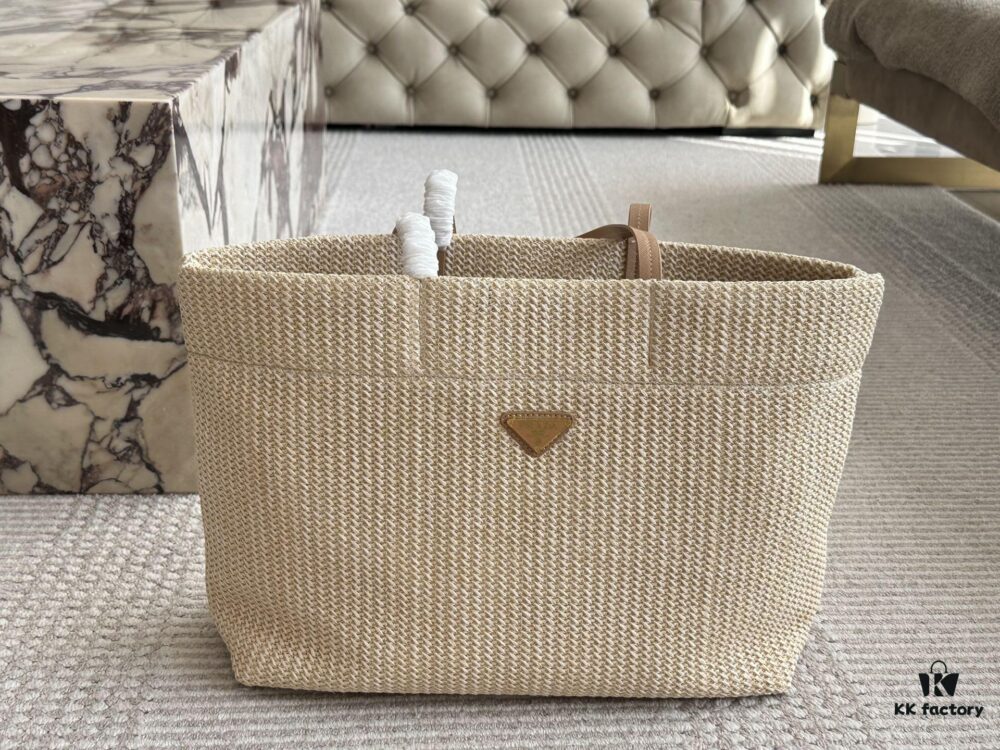 Prada Straw Shopping Bag