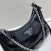 PRADA Re-Edition NaplaK Women's Shoulder or Crossbody Bag in Enamel Leather with Box 🎁