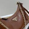 PRADA Re-Edition NaplaK Women's Shoulder or Crossbody Bag in Enamel Leather with Box 🎁