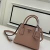 PRADA New Arrival (Mini Size) – Exquisite Crushed Calf Leather Double Bag Mini Tote