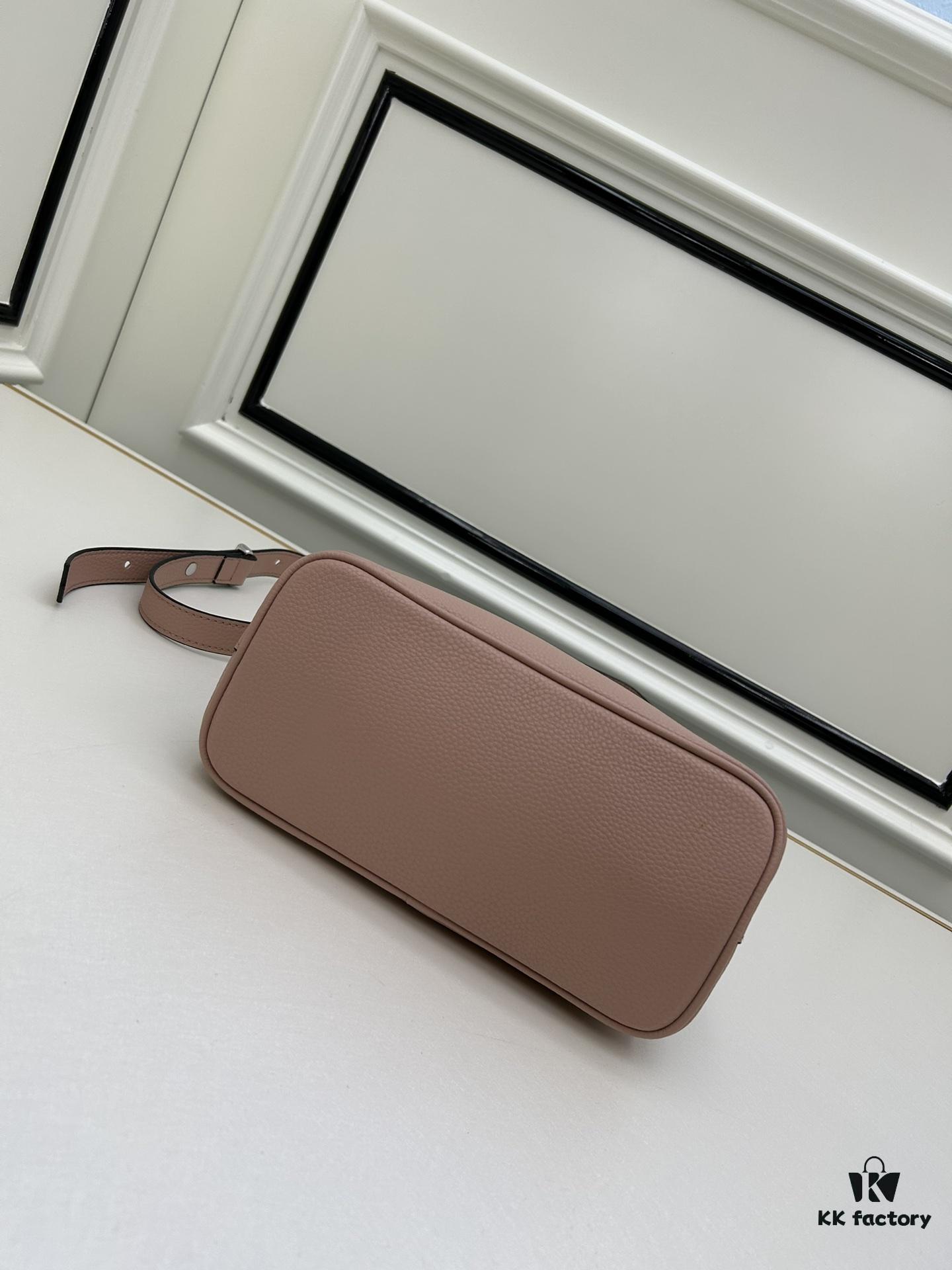 PRADA New Arrival (Mini Size) – Exquisite Crushed Calf Leather Double Bag Mini Tote