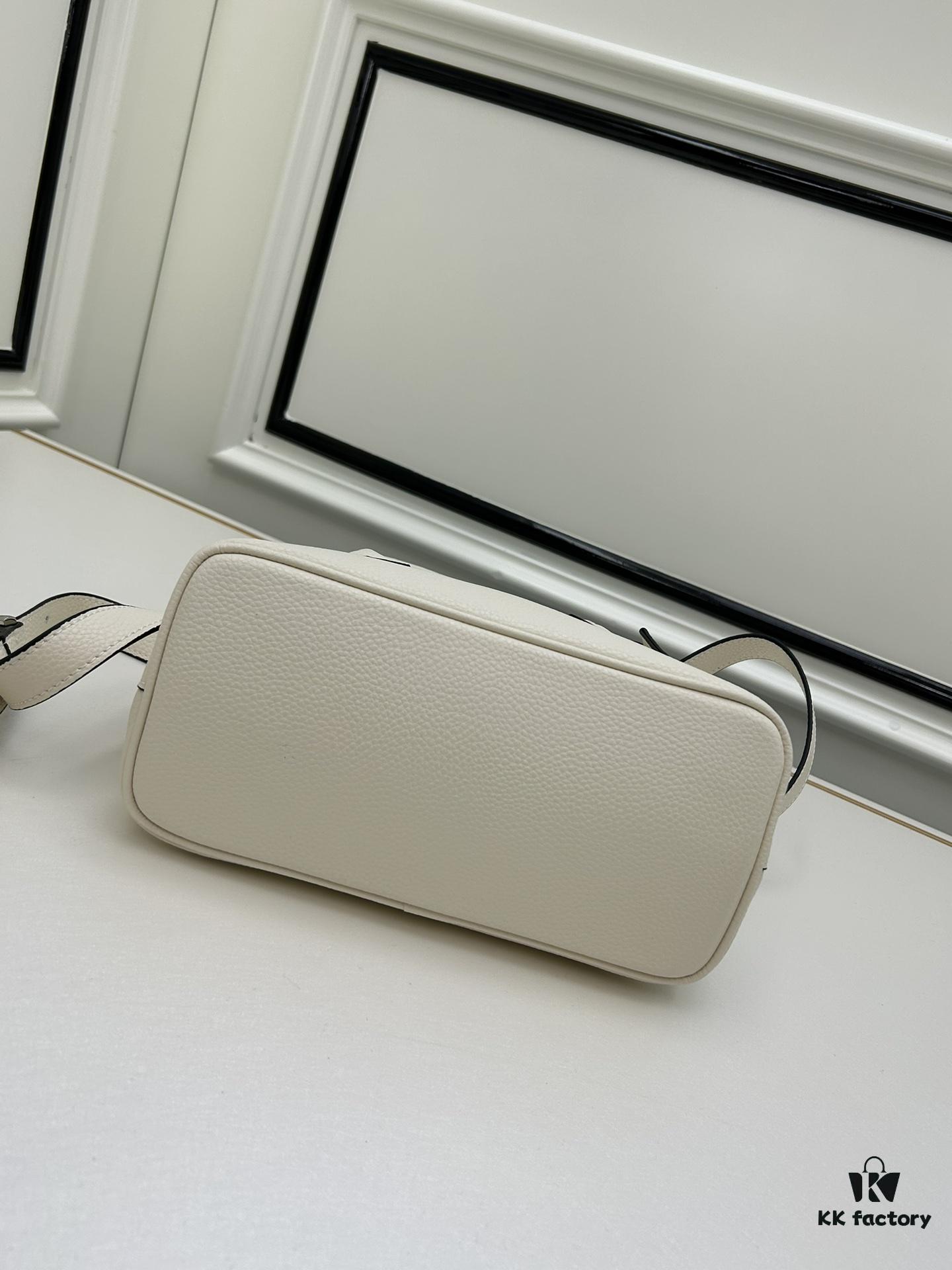 PRADA New Arrival Mini Double Bag – Imported Calfskin with Refined Pebbled Texture, Elegant and Compact Design