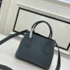 PRADA New Arrival (Mini Size) – Exquisite Saffiano Texture Handbag, 2023 Double Bag Mini Tote, Imported Saffiano Calfskin with Full Lambskin Lining
