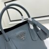 PRADA New Arrival (Mini Size) – Exquisite Saffiano Texture Handbag, 2023 Double Bag Mini Tote, Imported Saffiano Calfskin with Full Lambskin Lining