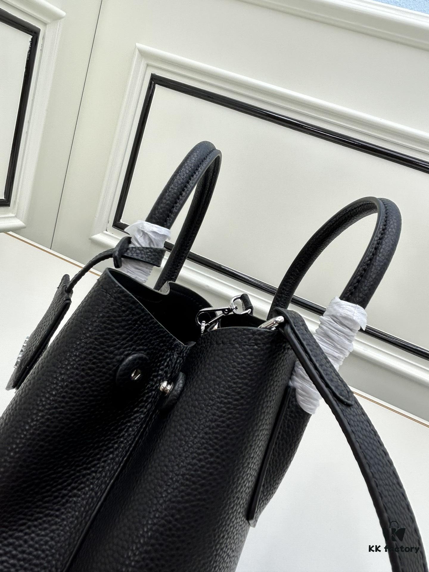 PRADA New Arrival Mini Double Bag - Smooth Crispy Calf Leather, Imported Textured Calfskin, Elegant and Minimalist Design with Iconic White Triangle Logo
