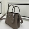 Prada New Arrival (Mini Size) Double Bag Mini Shopping Tote Fine Quilted Calfskin Leather 1BH442