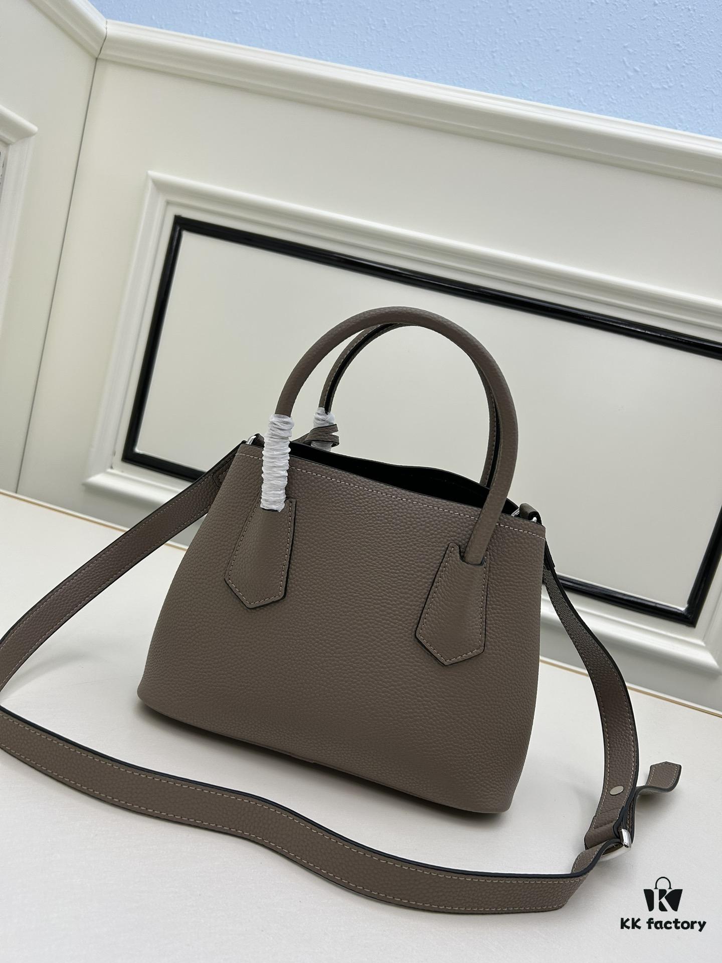 Prada New Arrival (Mini Size) Double Bag Mini Shopping Tote Fine Quilted Calfskin Leather 1BH442