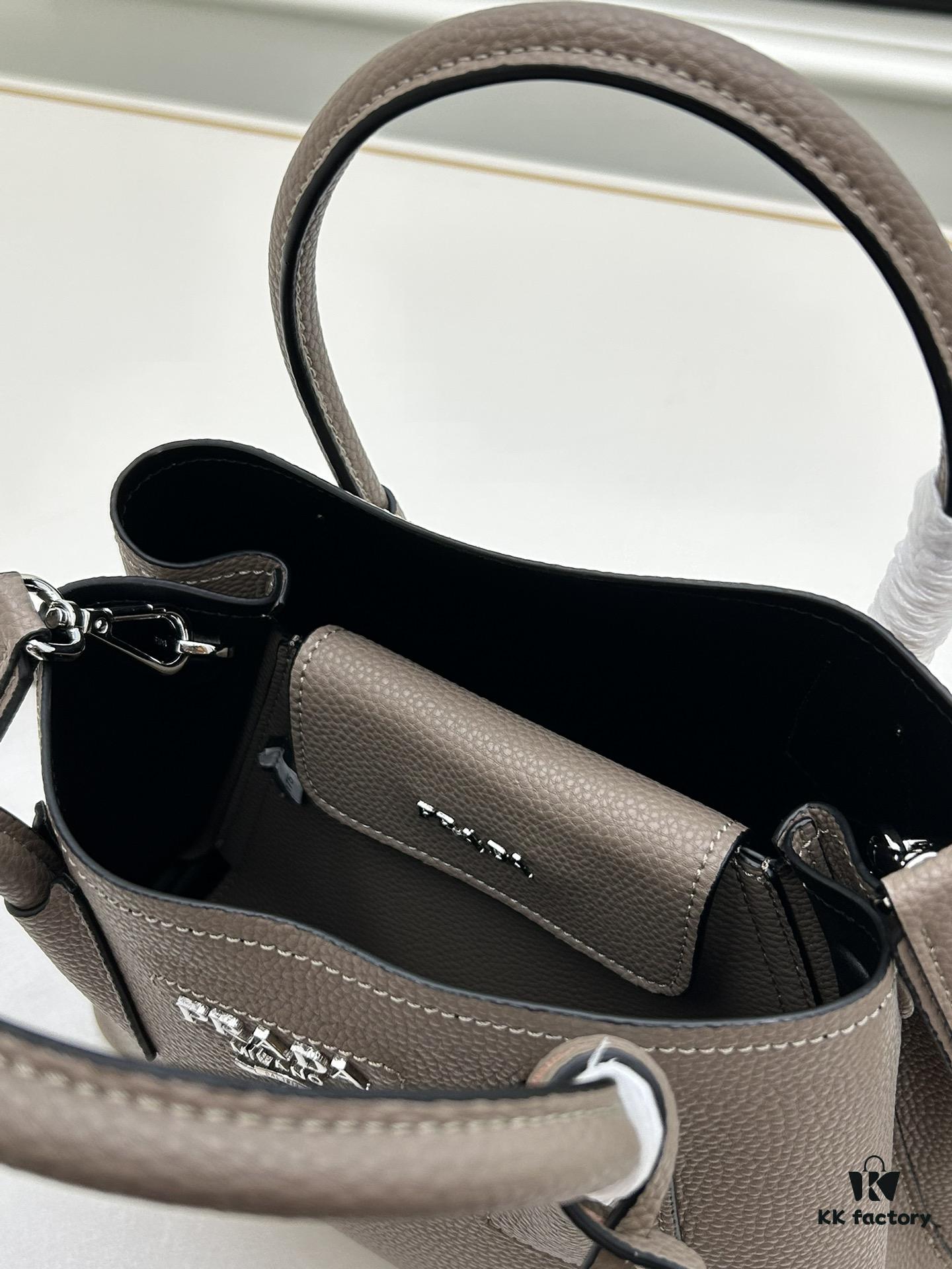 Prada New Arrival (Mini Size) Double Bag Mini Shopping Tote Fine Quilted Calfskin Leather 1BH442