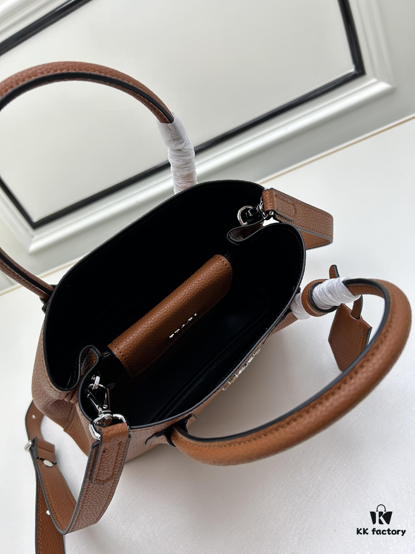 Prada PRADA New Arrival Mini Double Bag - Fine Pebbled Leather, 2023 Latest Design