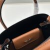 Prada PRADA New Arrival Mini Double Bag - Fine Pebbled Leather, 2023 Latest Design