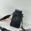 Prada Phone Bag with Exquisite Inlay Craftsmanship, Classic and Versatile Design, Actual Photo, 12*18