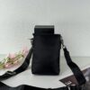 Prada Phone Bag with Exquisite Inlay Craftsmanship, Classic and Versatile Design, Actual Photo, 12*18
