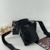 Prada Phone Bag with Exquisite Inlay Craftsmanship, Classic and Versatile Design, Actual Photo, 12*18