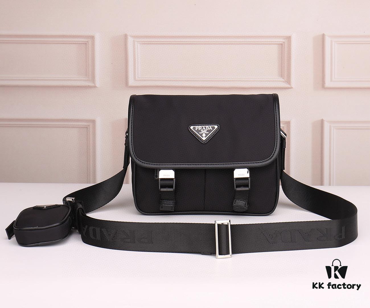 PRADA Hobo Series Unisex Bag - Upgraded New Arrival, Original Hardware, Imported South Korean Fabric, Enamel Triangle Logo