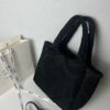 Prada Nylon Cotton Tote Bag (with Long Shoulder Strap)