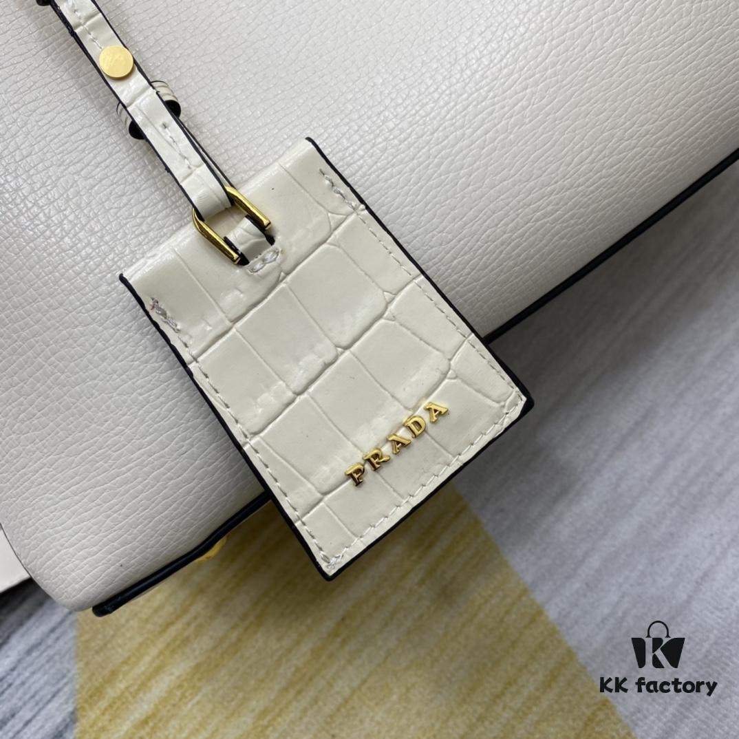 2020 New Arrival PRADA Style Handbag 66152 - Premium Calfskin with Shiny Crocodile Texture