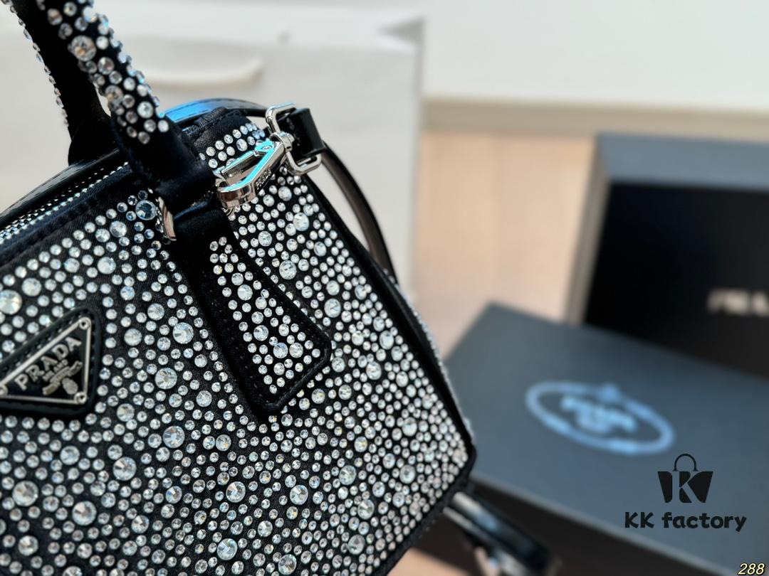 Box Set Prada Full Diamond Bag Super Satisfying High Aesthetics Must-Have for Collectors