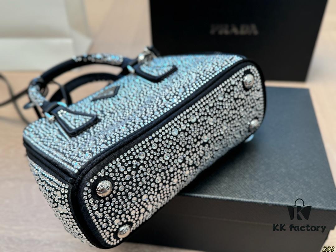 Box Set Prada Full Diamond Bag Super Satisfying High Aesthetics Must-Have for Collectors
