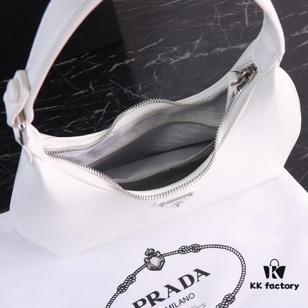 Prada-inspired underarm bag with elegant design and sophisticated color scheme, size 24.14, model 8812
