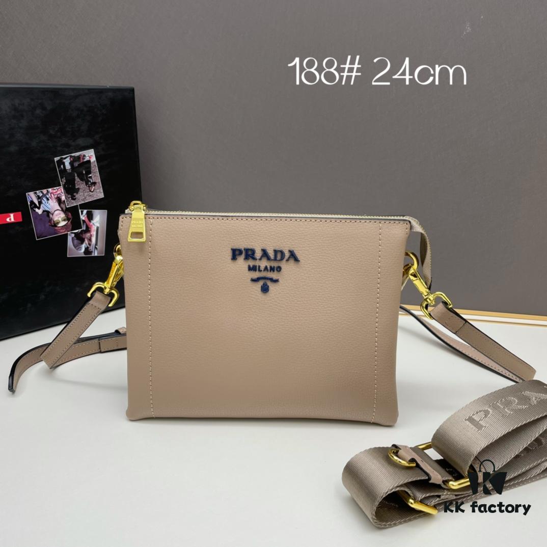 New Arrival Prada PRADA Double Shoulder Strap 'Made in Italy' Exquisitely Crafted Design, Model 1BH188, Size 24*19*6cm, Eight Best-Selling Colors