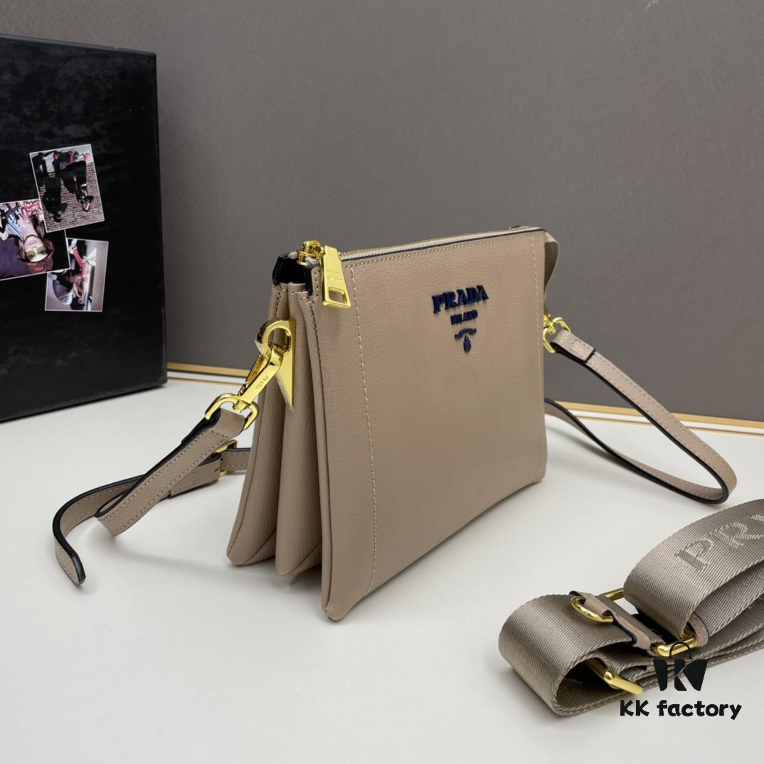 New Arrival Prada PRADA Double Shoulder Strap 'Made in Italy' Exquisitely Crafted Design, Model 1BH188, Size 24*19*6cm, Eight Best-Selling Colors