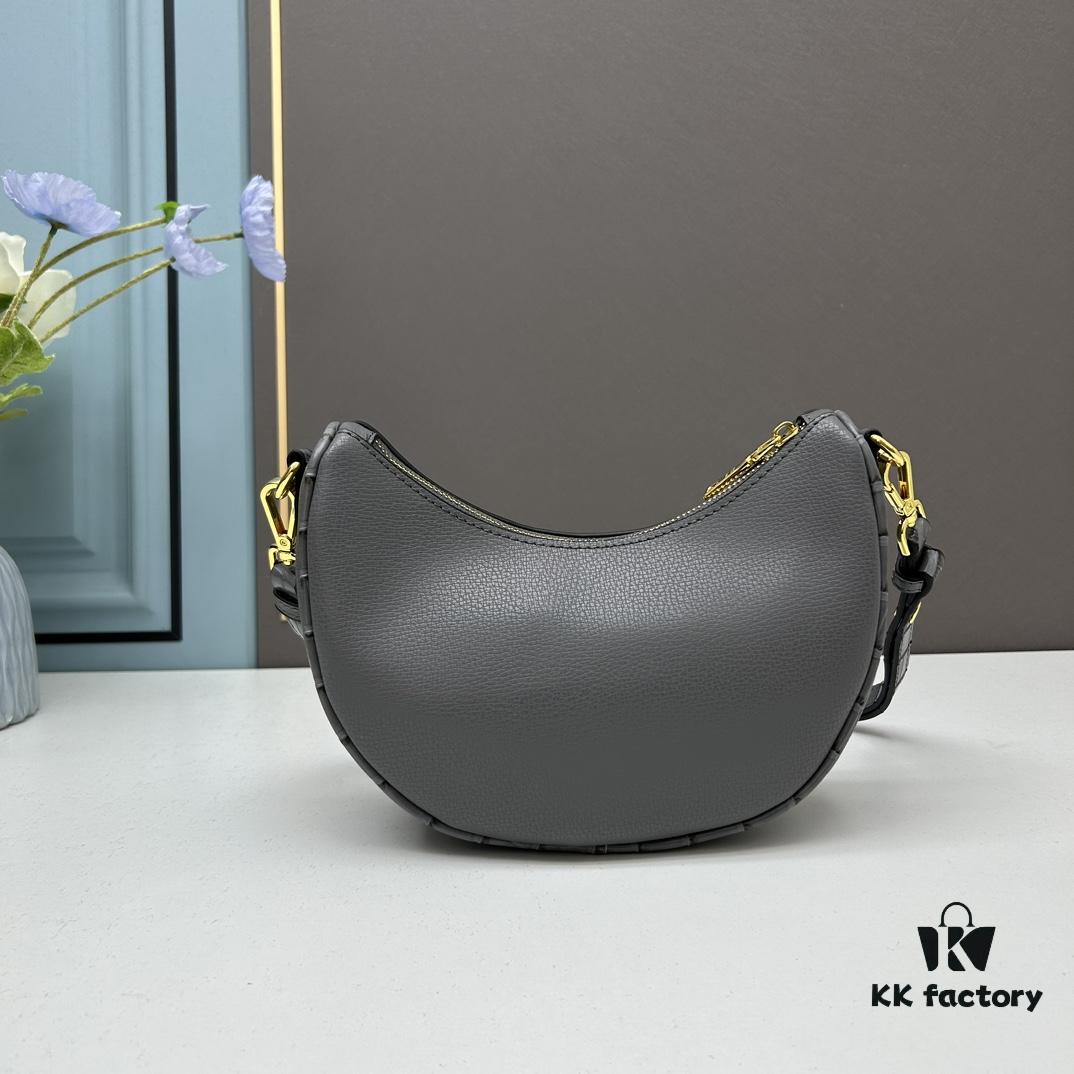 Prada Moon / Crescent Bag - Fashionable Black Horse