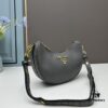 Prada Moon / Crescent Bag - Fashionable Black Horse