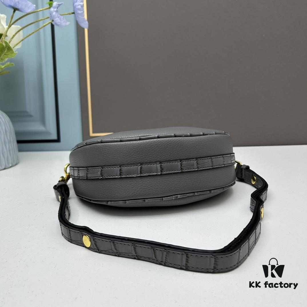 Prada Moon / Crescent Bag - Fashionable Black Horse