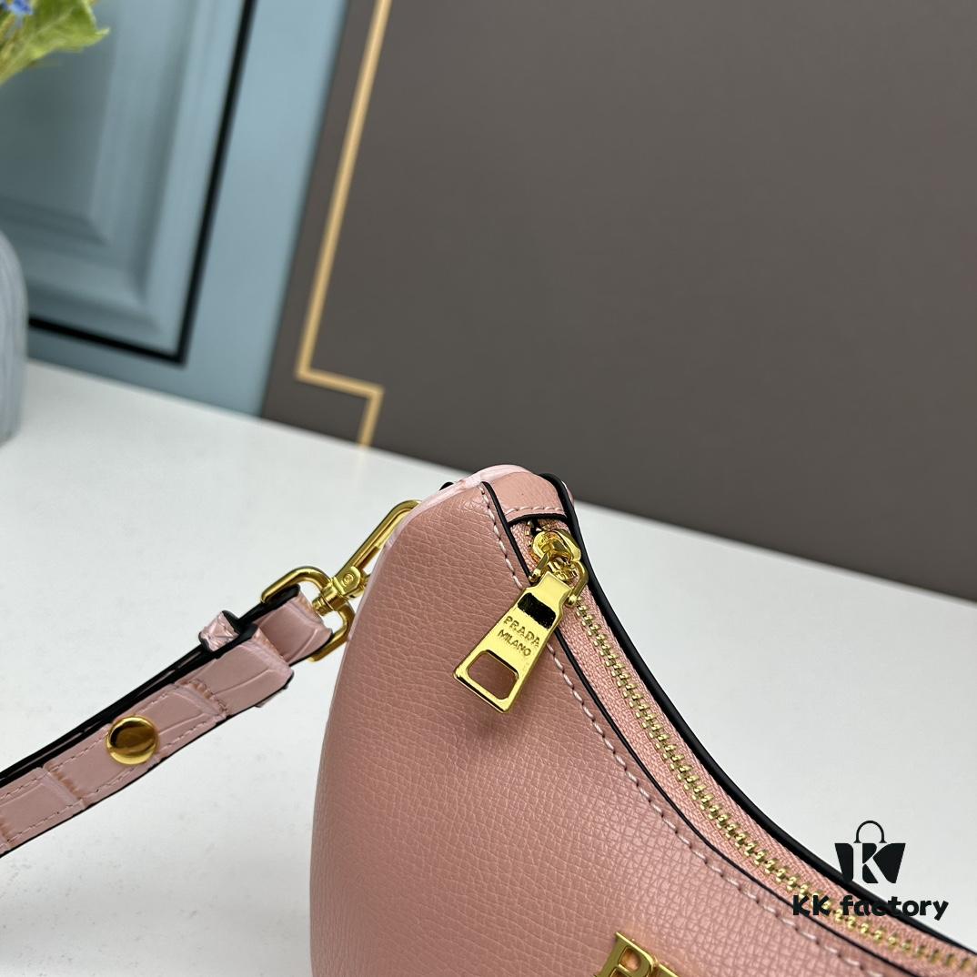 Prada Moon / Crescent Bag - Fashionable Black Horse