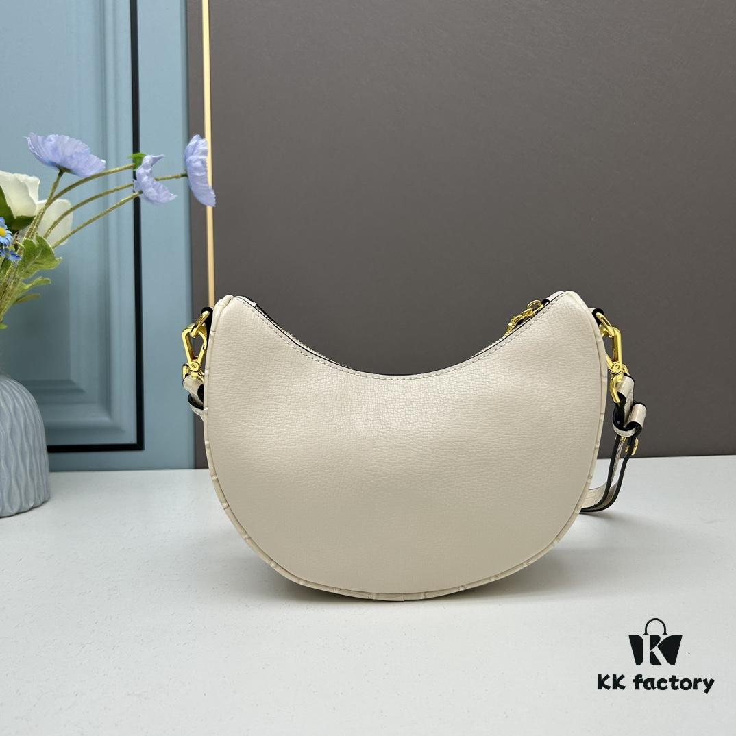 Prada Moon / Crescent Bag - Fashionable Black Horse